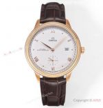 TW Factory Replica Omega De Ville Prestige 8802 Rose Gold White Dial Men's Watches